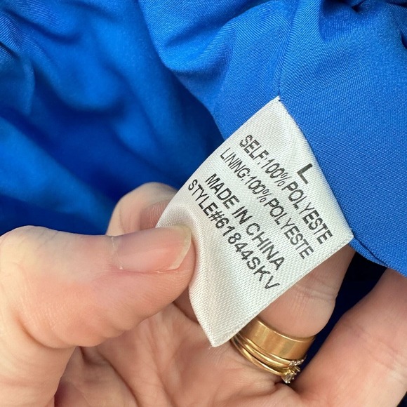 SkyLar Rose Shorts Womens Large Blue Layered Lined Flowy Elastic Waist‎ NWT - Picture 8 of 9